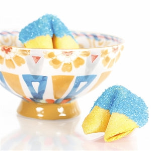 Blue Aquamarine Bling Fortune Cookies