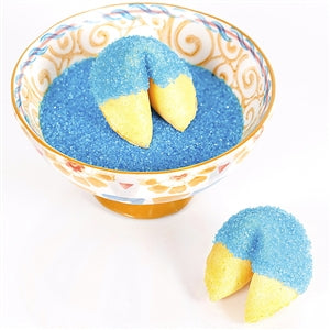 Blue Aquamarine Bling Fortune Cookies