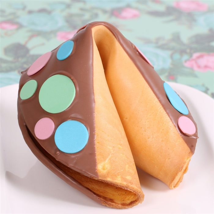 Perfectly Polka Dot Giant Fortune Cookie