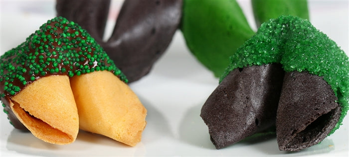 Graduation Fortune Cookies - Green & Black