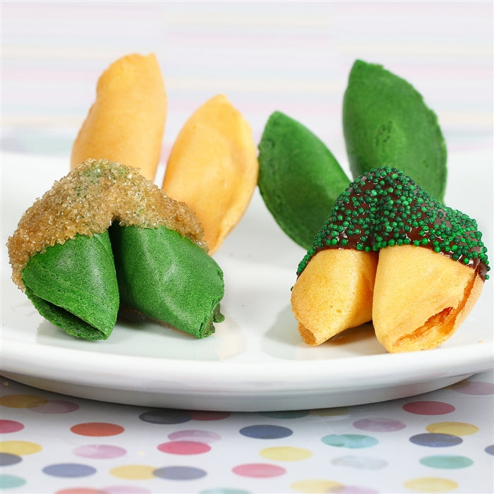 Graduation Fortune Cookies - Green and Gold