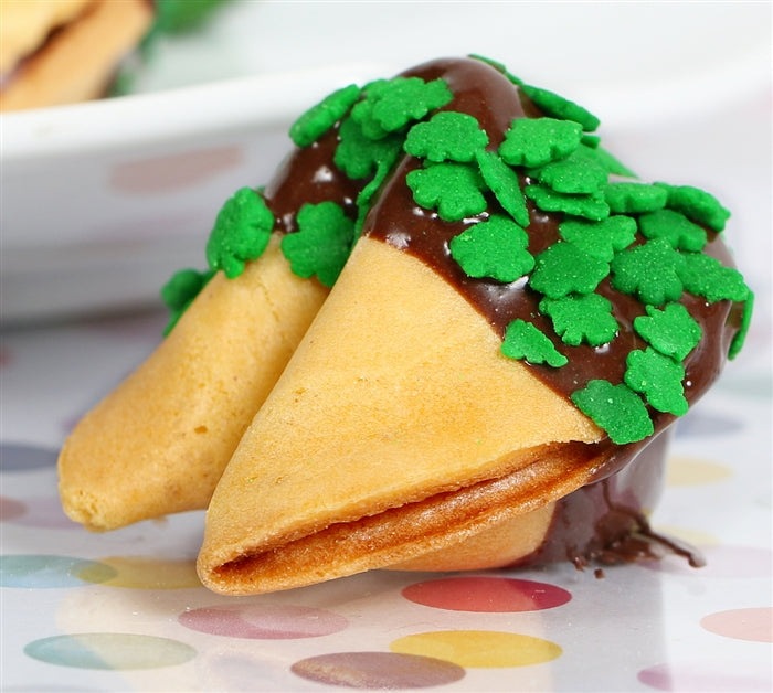 Graduation Fortune Cookies - Green and Gold