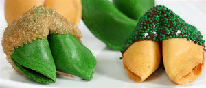 Graduation Fortune Cookies - Green and Gold