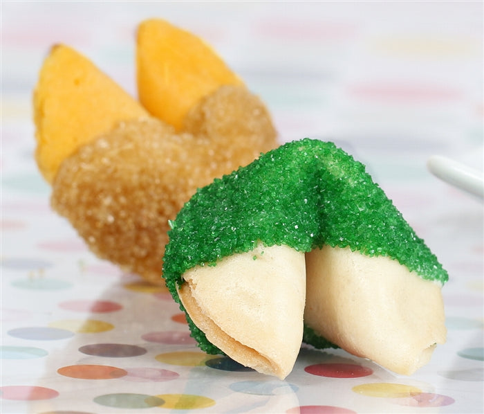 Graduation Fortune Cookies - Green and Gold