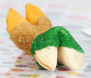 Graduation Fortune Cookies - Green and Gold