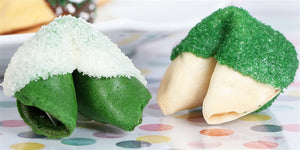 Graduation Fortune Cookies - Green and White