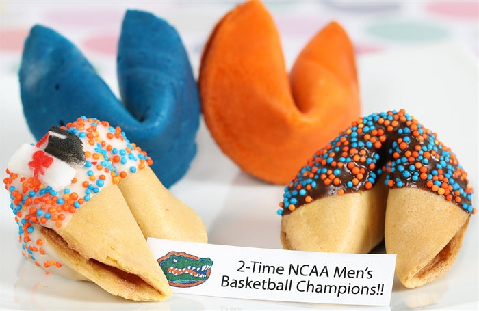 Graduation Fortune Cookies - Orange and Blue