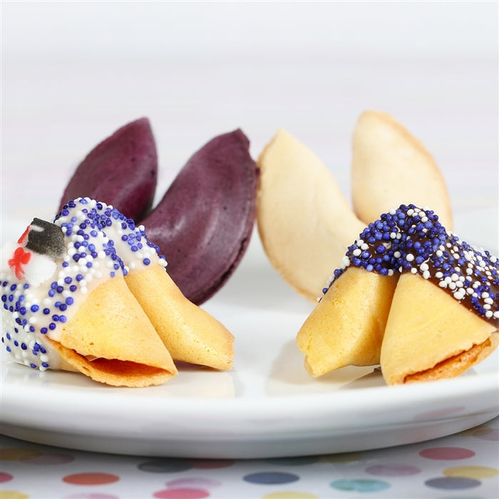 Graduation Fortune Cookies - Purple and White