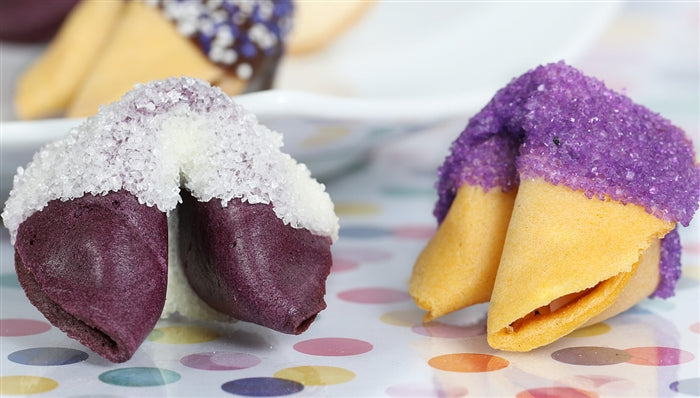 Graduation Fortune Cookies - Purple and White