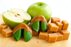 Green Apple Flavored Fortune Cookies Caramel Covered