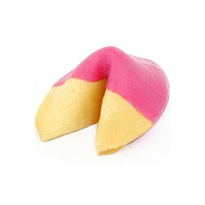 Pink Chocolate Covered Fortune Cookies