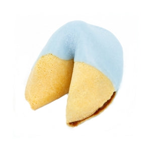 Light Blue Chocolate Covered Fortune Cookies