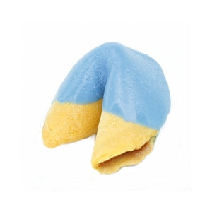 Medium Blue Chocolate Covered Fortune Cookies