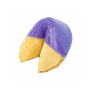 Purple Chocolate Covered Fortune Cookies