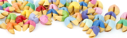 Colored Chocolate Fortune Cookies