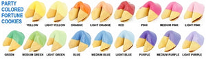 Colored Chocolate Fortune Cookies