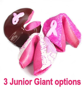 Junior Giant Fortune Cookie - Pink Ribbon