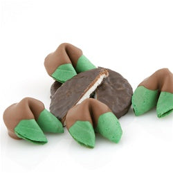 Chocolate Covered Fortune Cookies - Mint Flavored