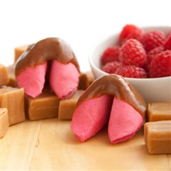 Caramel Covered Fortune Cookies Raspberry Flavored