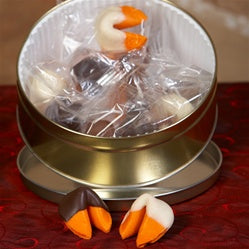 Orange Flavored Fortune Cookie Gift Tin