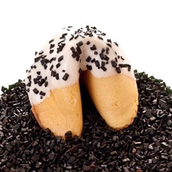 Traditional Fortune Cookies Chocolate Covered With Sprinkles