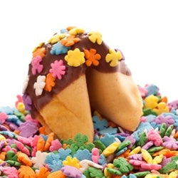 Springtime Fun Chocolate Covered Fortune Cookies