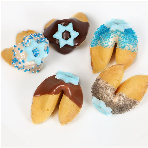 Hanukkah Fortune Cookies with Hanukkah Fortunes