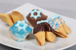 Hanukkah Fortune Cookies with Hanukkah Fortunes