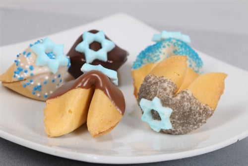 Hanukkah Fortune Cookies with Hanukkah Fortunes