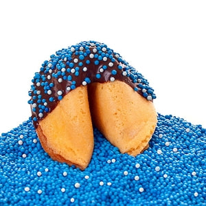 Hanukkah Fortune Cookies with Blue & White Mix Sprinkles