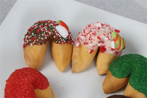 Christmas Fortune Cookies with Holiday Fortunes