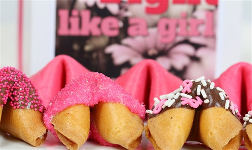 Fight Like A Girl Pink Fortune Cookies