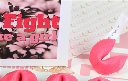 Fight Like A Girl Pink Fortune Cookies